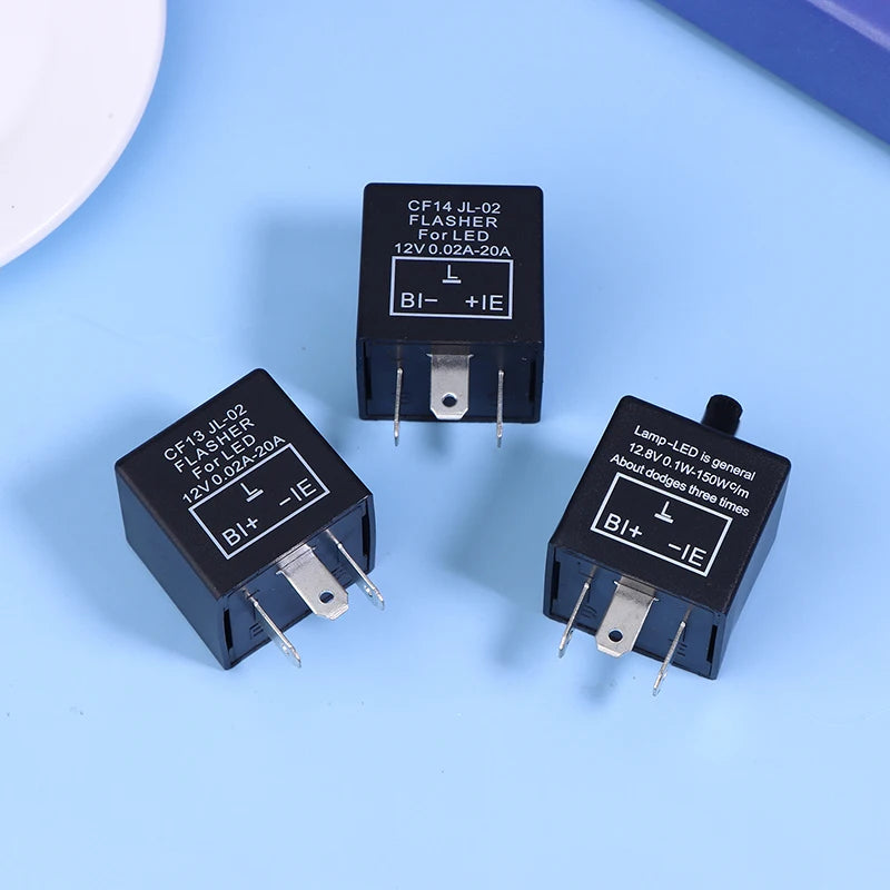 CF13 CF14 3-Pin 12V LED Turn Signal Flasher Relay | Universal