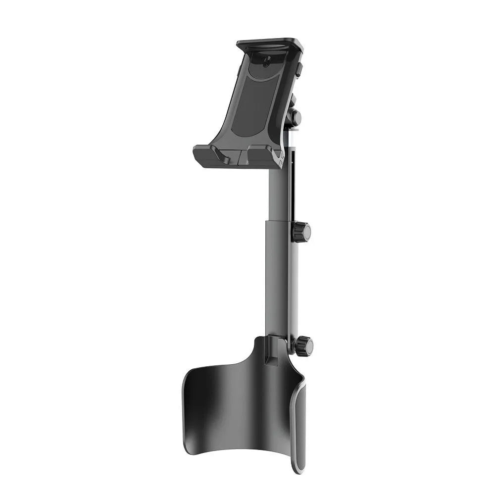 2-in-1 Car Cup Holder Adjustable Long Arm Hands-free Phone 360 Degree Zpaxo 01 for Tablet-Phone