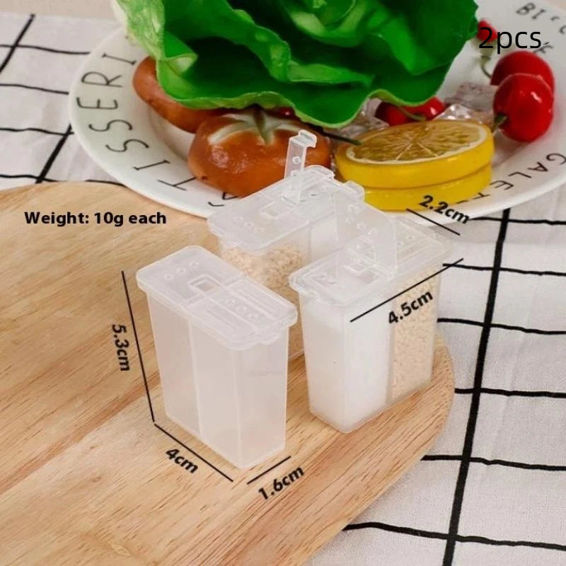 2in1 Camping Seasoning Shaker Multi-purpose Spice Jar Lid Zpaxo 2Pcs