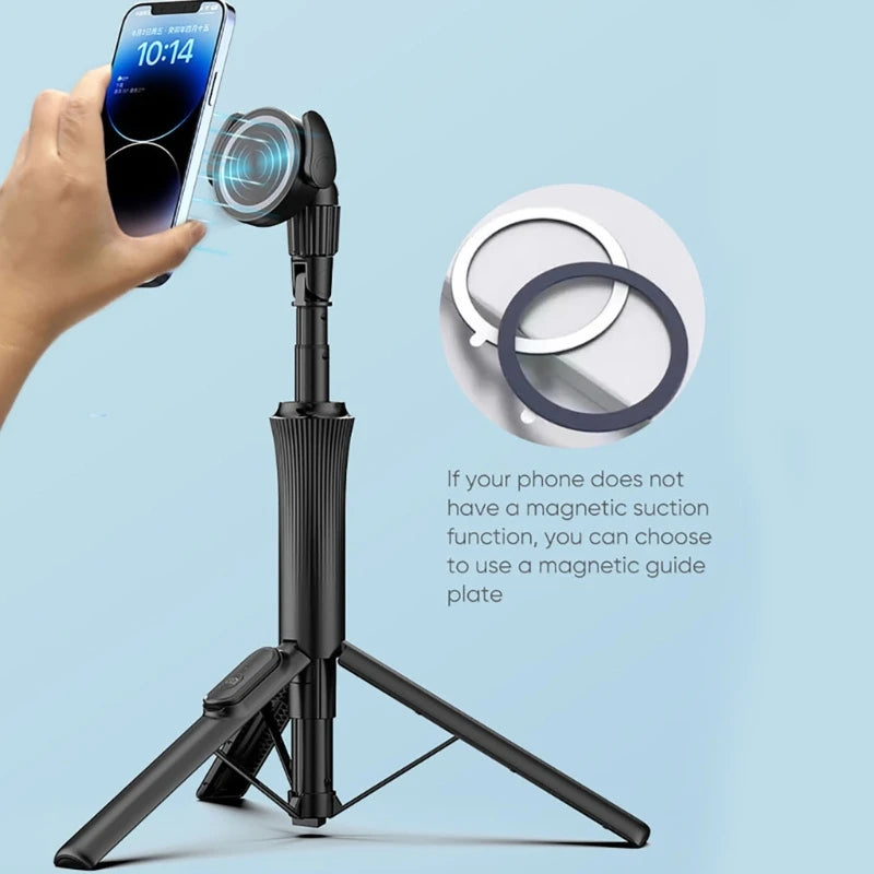 Foldable Selfie Portable Tripod Remote Adjustable Height 360 Rotation Zpaxo