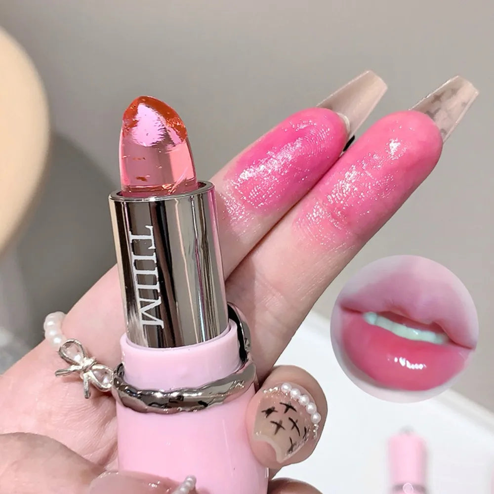Clear Jelly Lipstick Temperature Change Moisturizer Long Lasting Nutritious Warm Crystal Lip Balm Magic Change Lip Gloss Makeup Zpaxo