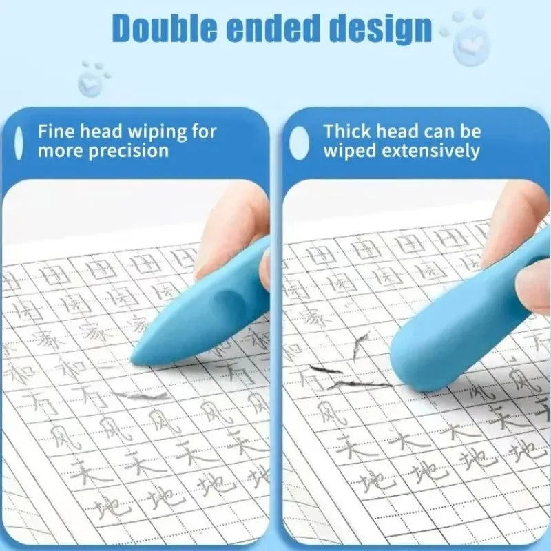 3 Hole Design Eraser No Dregs Crumbs-free Clean Erasing Oversize Art