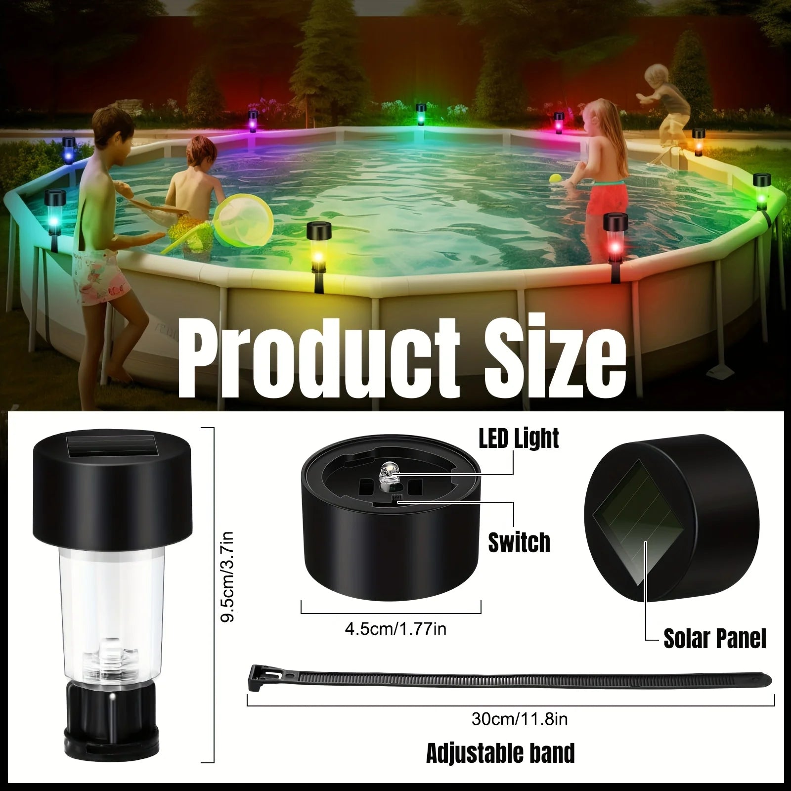 1- Solar Zip Tie Lights Outdoor Garden Decoration Waterproof Lanterns Zpaxo