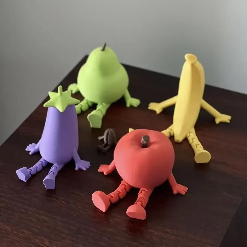 3D Printed Creative Banana Plastics Sculpture Garden Decortion Fun Zpaxo
