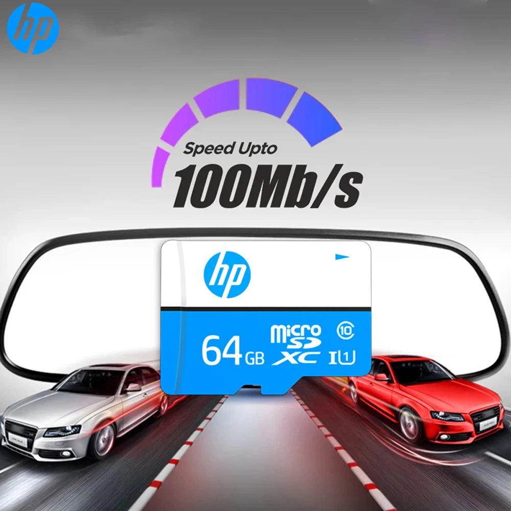 HP Origial Memory Card 128GB 64GB 32GB TF SD Card A1 V30 Class10 UHS-1 High Speed Compatible with Dash Cam Surveillance Camera Zpaxo