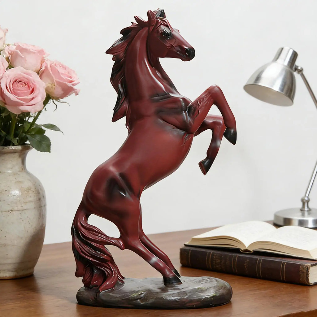 Horse Sculpture 2026 Chinese Year Collectible Figurines Red Decor