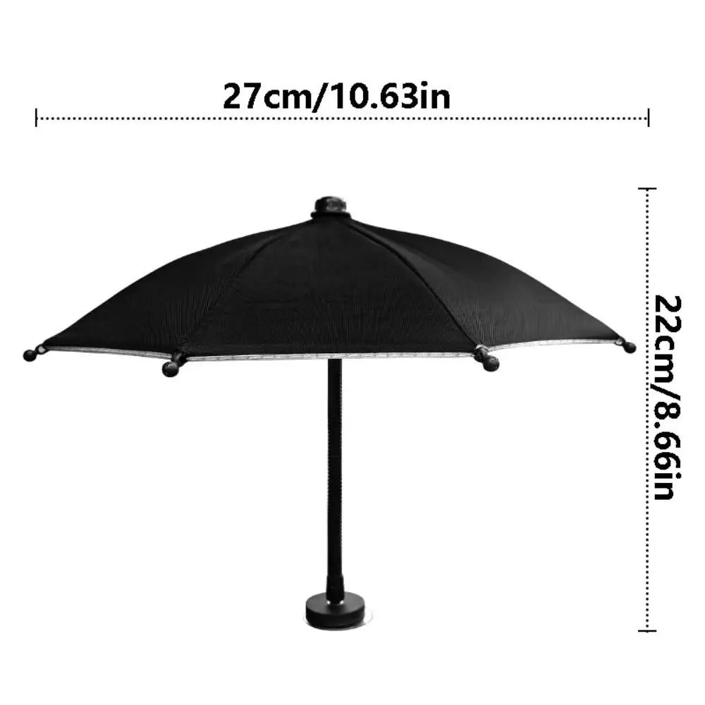 Bending Design Magnetic Phone Umbrella 360 Rotation Non-slip Cell Sun Zpaxo
