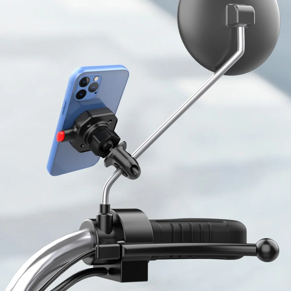 Universal Motorcycle Phone Mount – 10-14mm Mirror Bar Holder Motorcycle Phone Mount Zpaxo