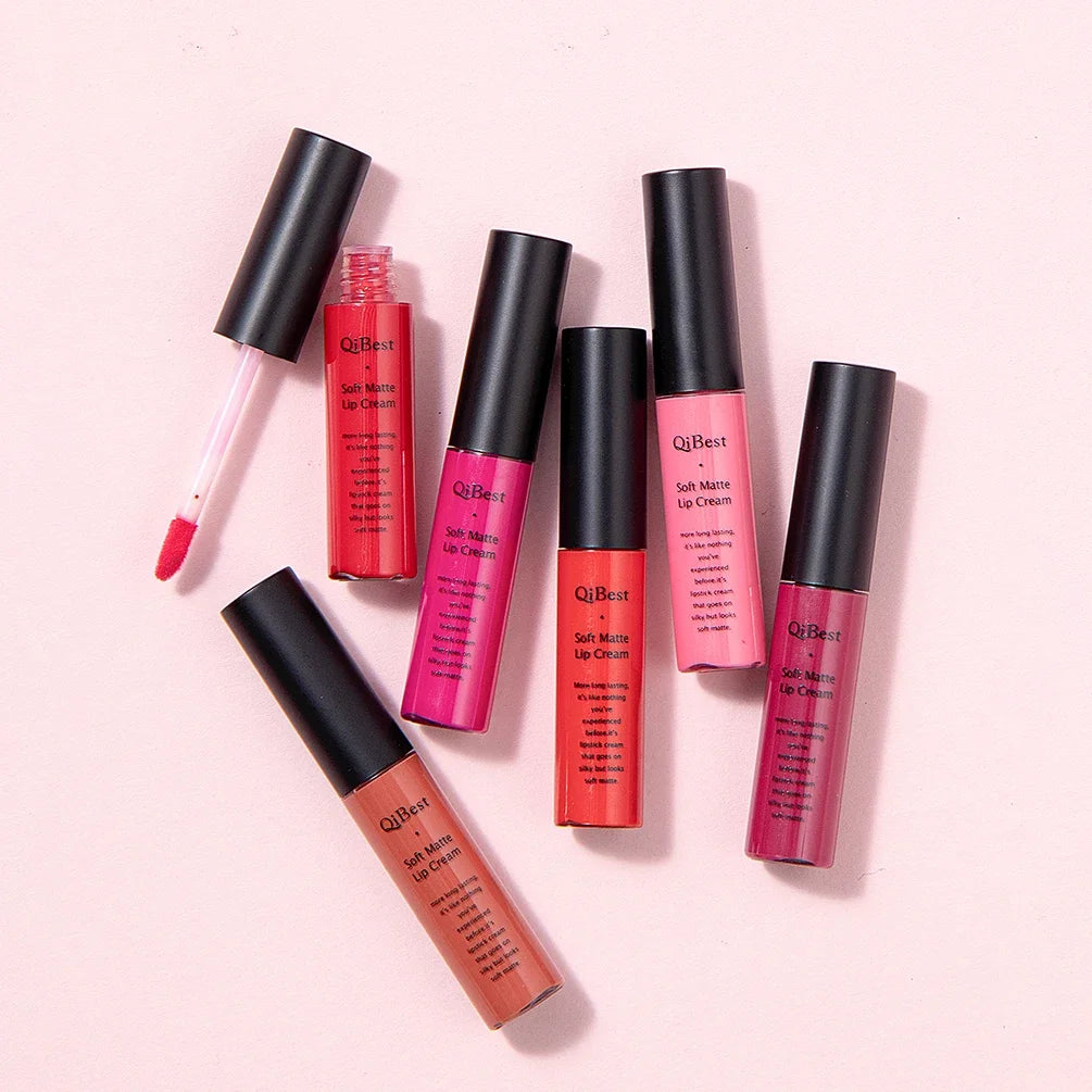 QIbest matte non-stick cup non-fading lip gloss, matte liquid lipstick Zpaxo
