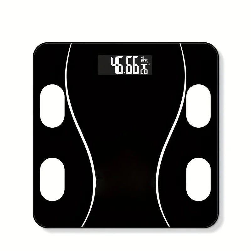 Digital Bathroom Scale 396lb/180kg, HD LCD Display with Temperature, Extra-Wide Platform, High Precision for Home Use Zpaxo
