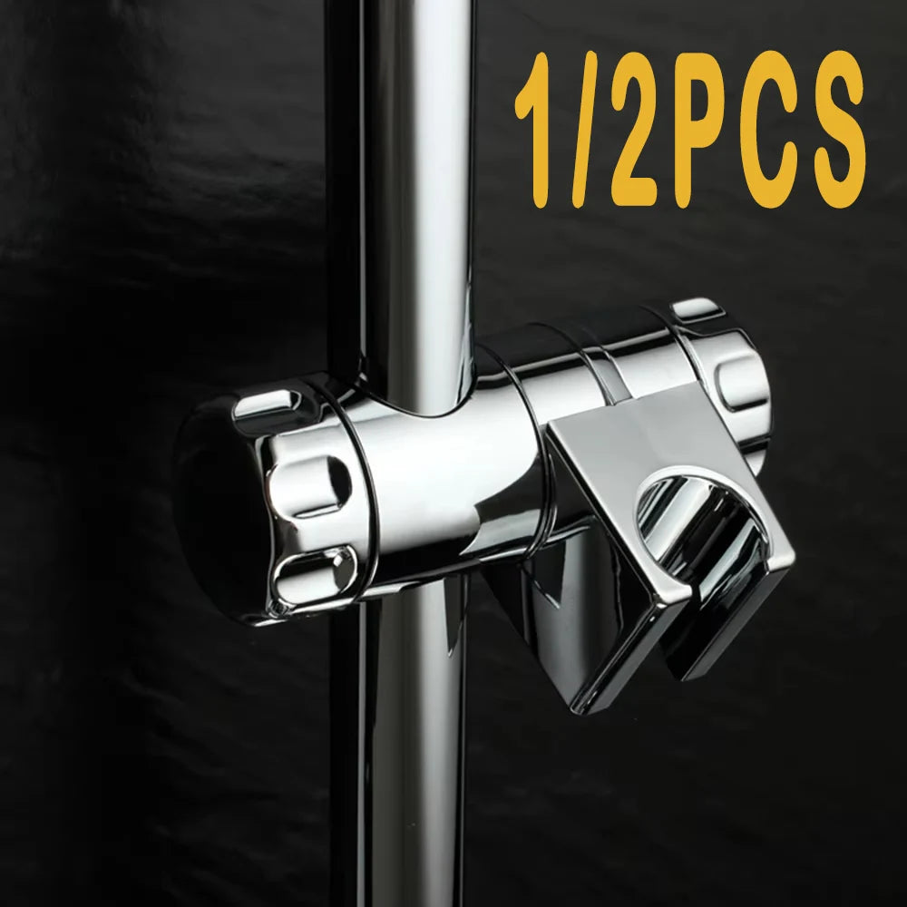 1/2PC Shower Head Holder Bathroom Shower Rail Bracket Universal Handheld Adjustable Bathroom Accessories Hose Riser Slider Clamp Zpaxo