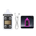 Baby Bottle Shaped Solar Power Car Light Wireless Vibration Sensor Zpaxo Pink