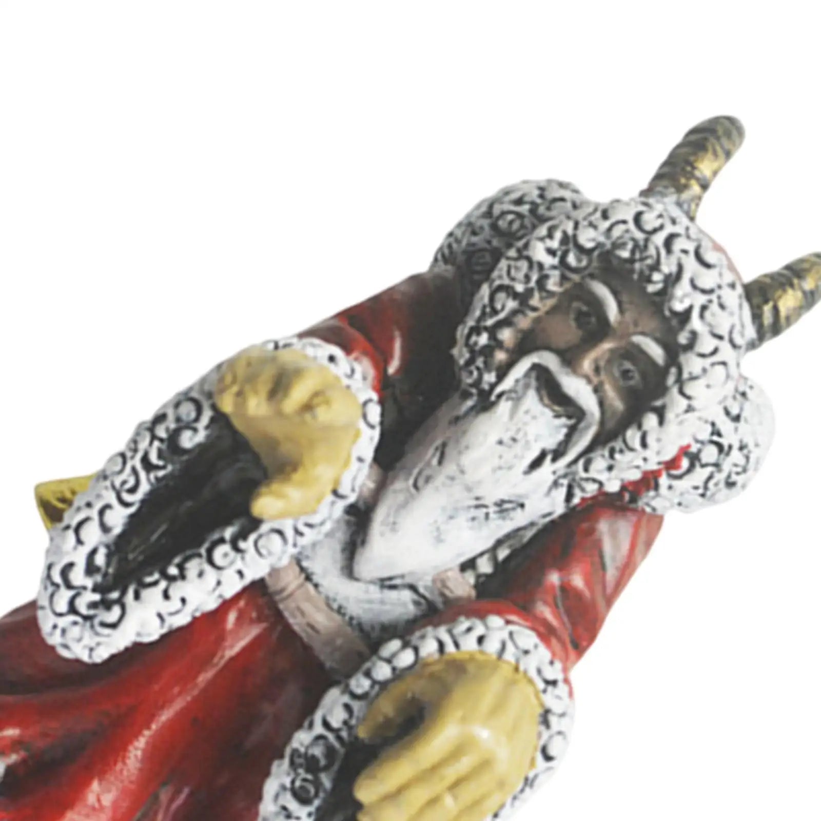 Halloween Statue Krampus Figurine Home Decor Lawn Ornament Resin Zpaxo