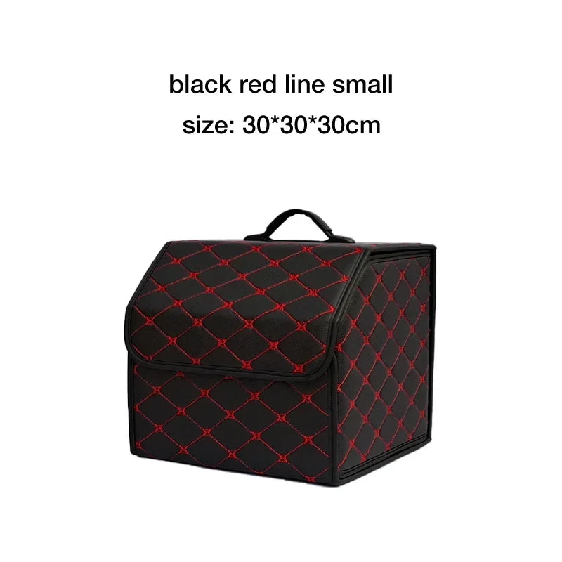Multipurpose Collapsible Car Trunk Storage Organizer With Lid Portable Car Storage Bag Car Trunk Organizer Zpaxo Red S