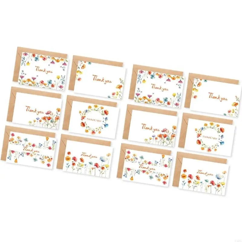 Handcrafted Floral Design Greeting Cards With Matching Envelopes Included Zpaxo