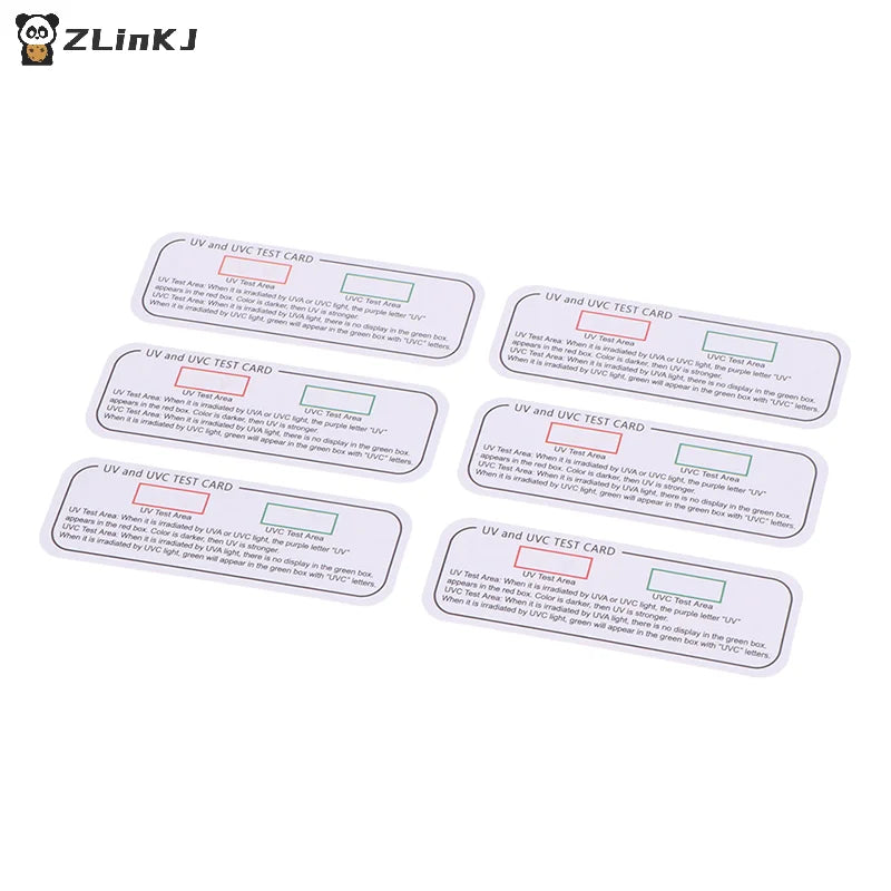 ▶10PCS Light Test Cards UVA UVC Test Cards Light Wavelength Indicator Cards Zpaxo