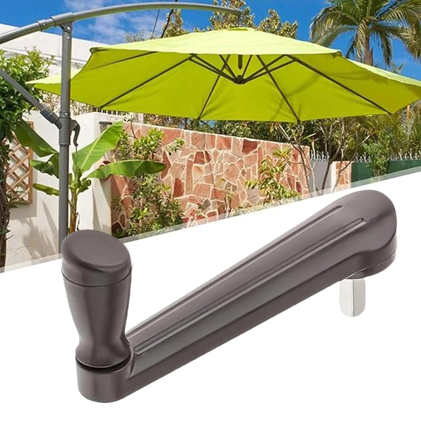 Patio Umbrella Parts Table Canopy Crank Handle Adjustable Compact