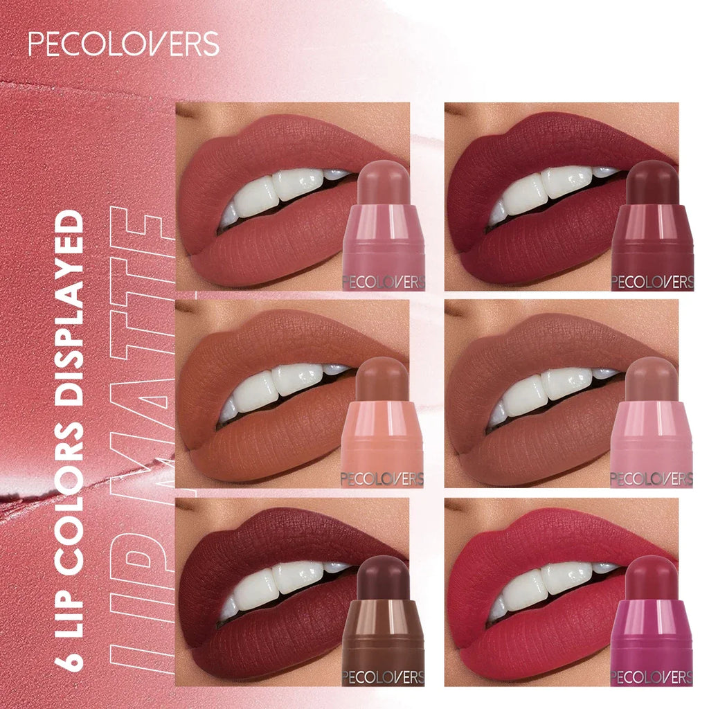 Velvet Matte Lipstick Moisturizing Waterproof Lasting Nude Apricot Lip Tint Non-stick Cup Lip Gloss Lipstick Cosmetics Make Up Zpaxo