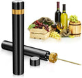 Newest Air Pressure Pump Wine Bottle Opener Portable Stainless Steel Pin Easy Cork Remover Corkscrew for Home Party Wine Lovers Zpaxo Golden