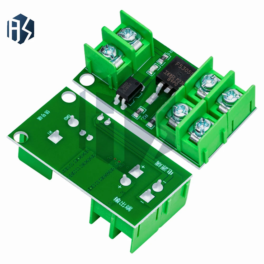 ‌Optically-Isolated MOSFET Switch Module – Pulse-Triggered DC Control Board with High-Current Load Switching Zpaxo