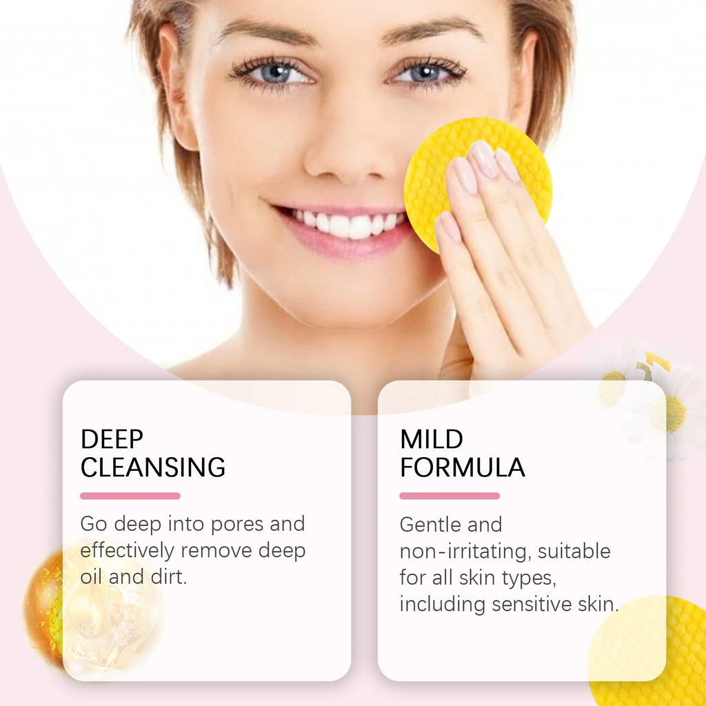 40pcs Turmeric Kojic Acid Facial Cleansing Pads Exfoliating Cleaning Remover Pores Dirt Moisturizing Daily Face Clean Skin Care Zpaxo