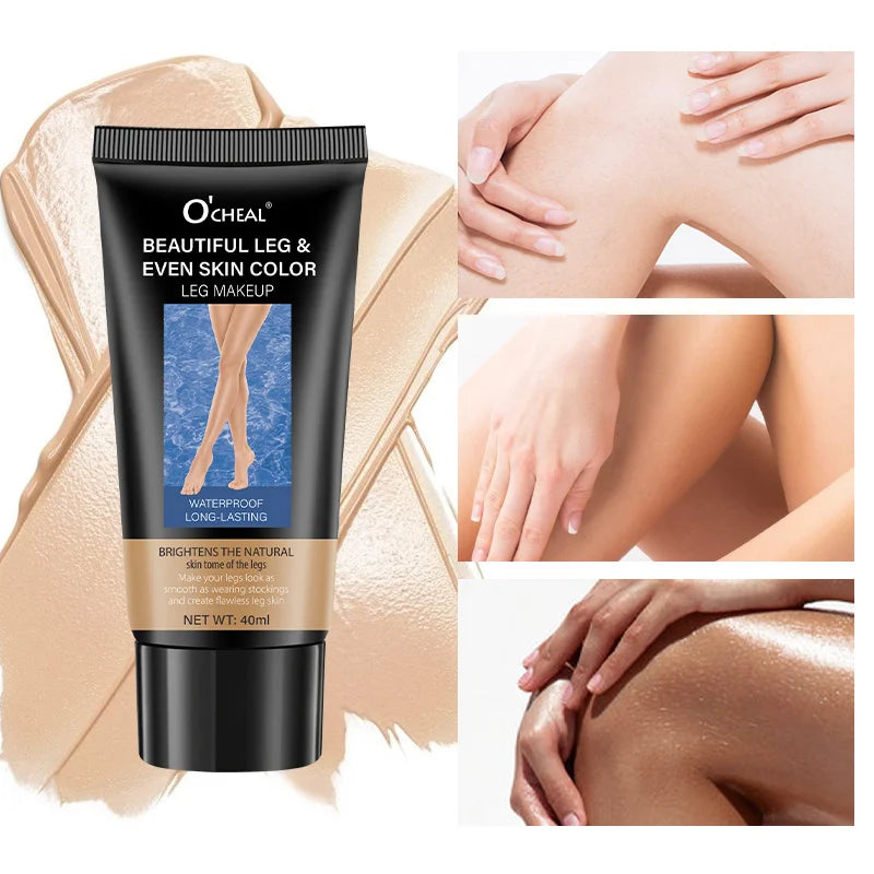 Concealer Leg Cream Waterproof Even Skin Tone Beauty Cream Stockings Cream Leg Care Moisturizer Zpaxo