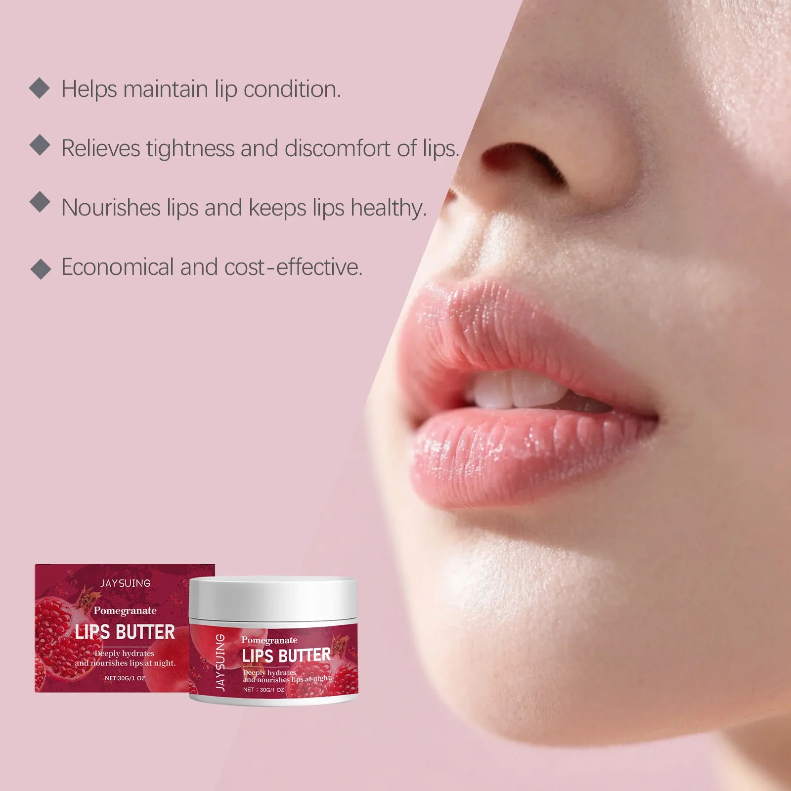 Lip Mask Overnight Moisturizing Lips Butter Balm with Hyaluronic Acid Smooth Lips Lines Anti-Cracking Exfoliating Dry Lips Care Zpaxo