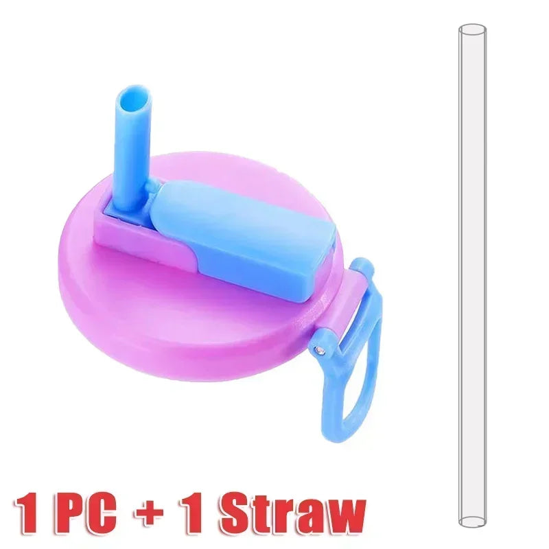 1/2/4PCS Creative Soda Can Cover Sealed Silicone Straw Beverage Can Cover Cup Suitable For Canned Beverage Reusable Tank Cover Zpaxo F With straw