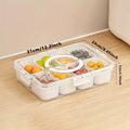 8-Compartment Clear Snack Container Lid Handledishwasher Microwave