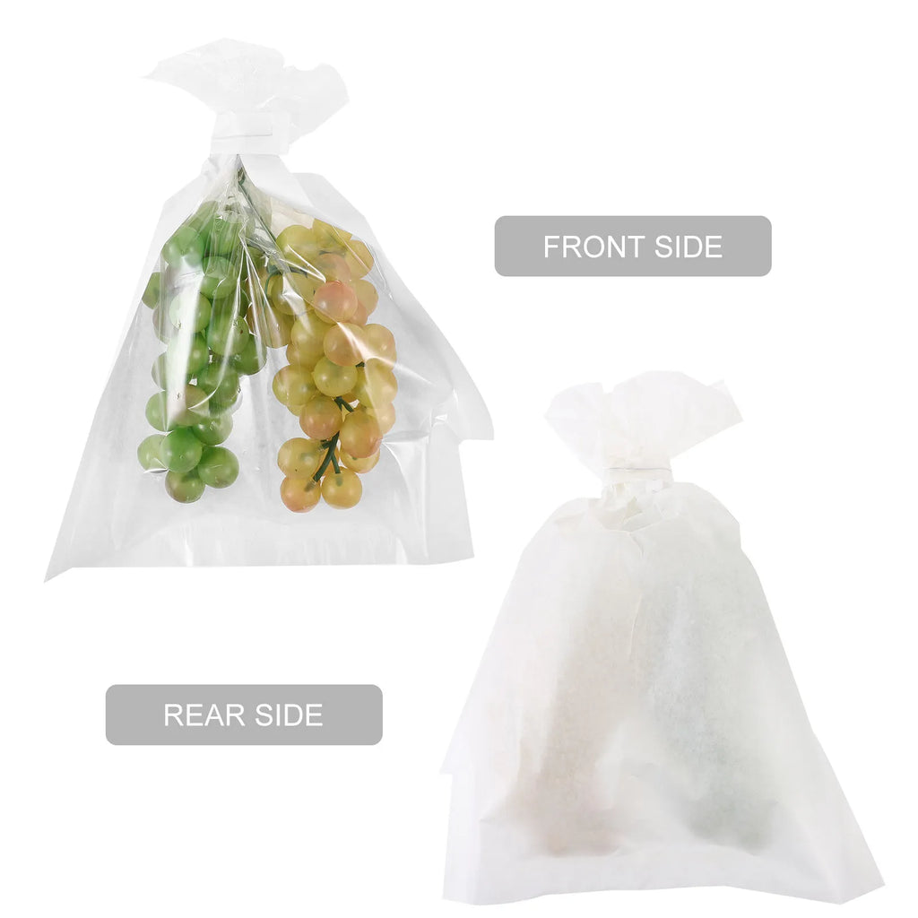 50Pcs Grape Protection Bags Heavy-Duty High-Density Paper Fruit Packing Bags for Grapes Seedlings Pest Bird Rain Sun Wind Zpaxo