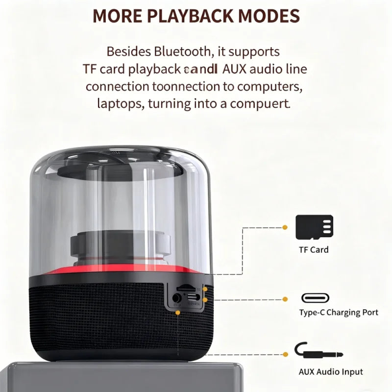 Glazed Symphony Bluetooth Speaker Subwoofer Wireless Suitable Zpaxo