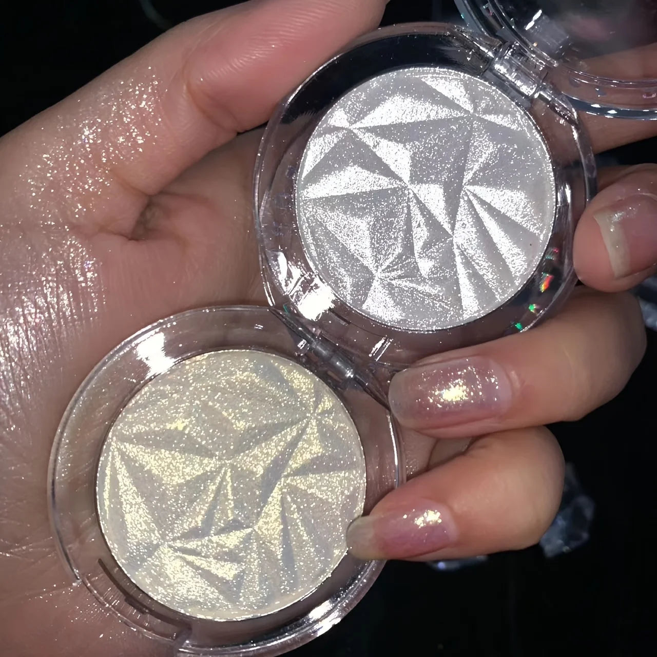 Brightening Glitter Highlighter Powder Face Shimmer Long Lasting Zpaxo