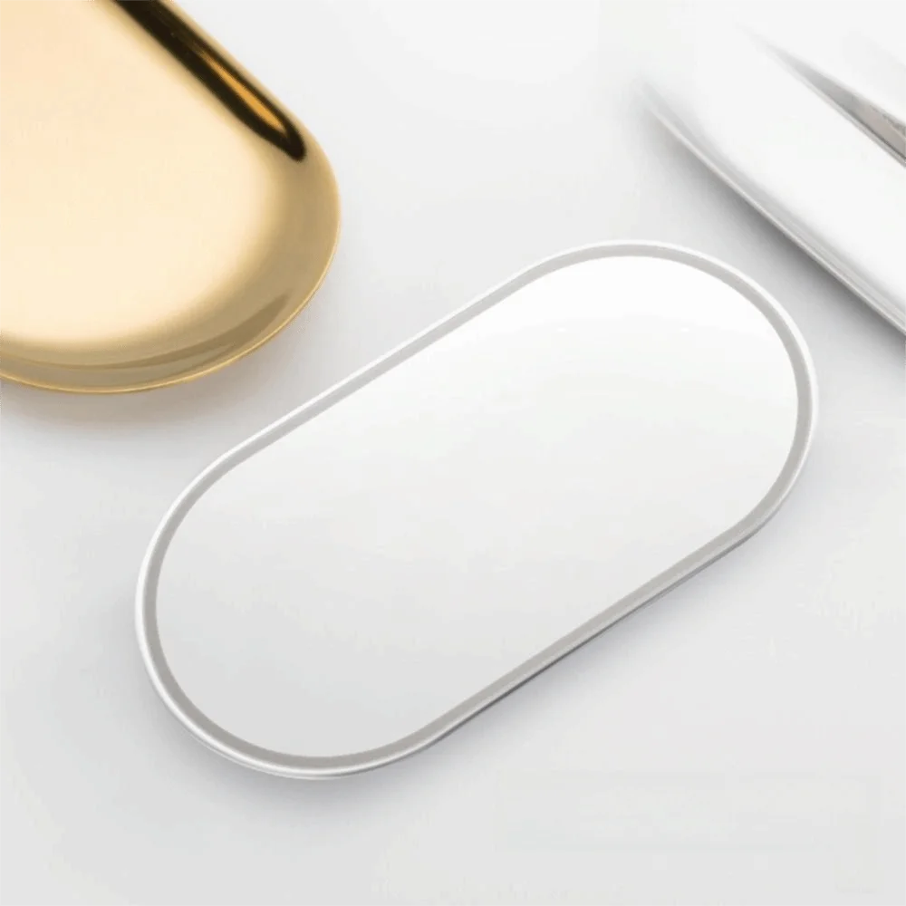 Stainless Steel Car Makeup Mirror Portable HD Mirrors Interior Zpaxo