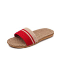 Summer Women Slippers Anti-slip Home Lightweight Shoes Indoor Linen