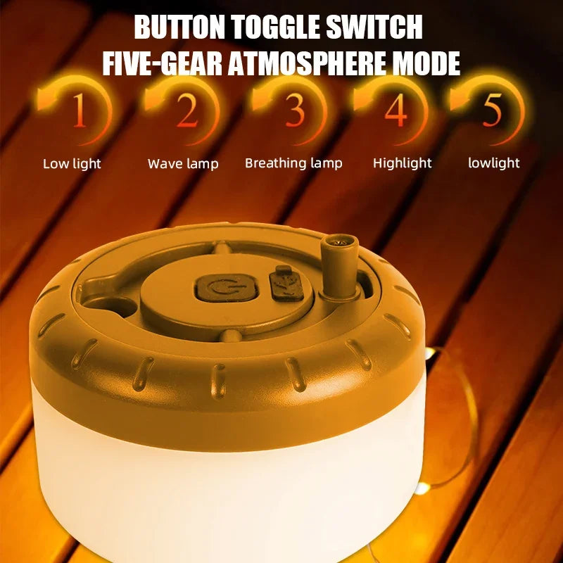ESMARTER 8m Rechargeable LED String Lights – Camping & Decor