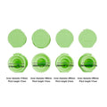 4-Pack Squeeze Bottle Caps – Sauce & Condiment Dispenser Lids Bottle Caps Set Zpaxo Green 4Pcs