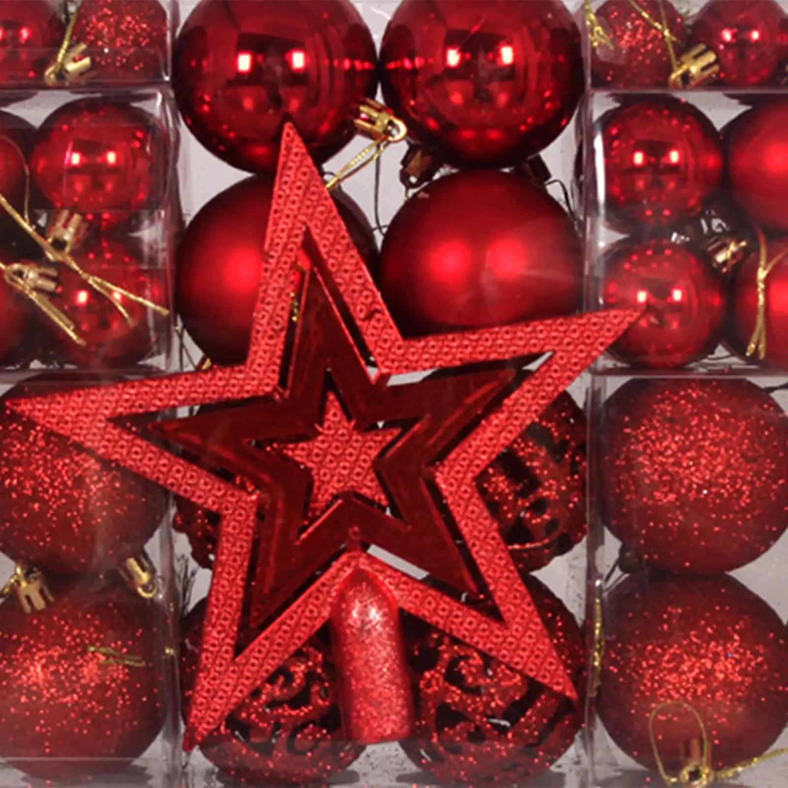 Christmas Ball Ornaments DIY Decorative Durable Tree Star Hanging Zpaxo