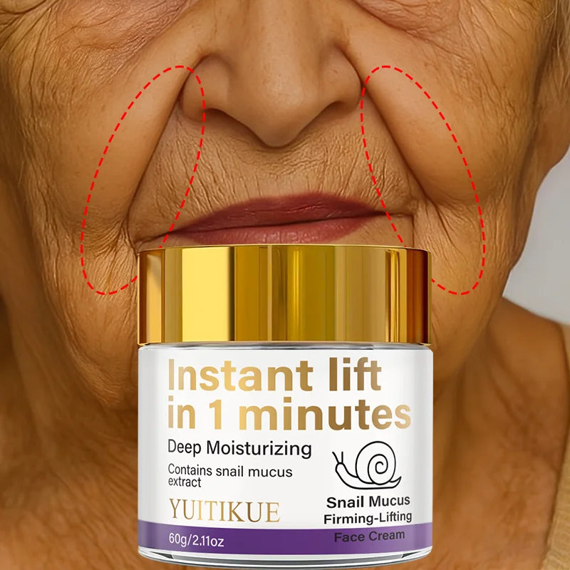 YUITIKUE Snail Mucin Instant Lift Face Cream 60g | Firm & Glow Face Moisturizer Cream Zpaxo Default Title