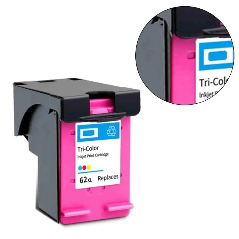 652F 62XL Cartridges Black Remanufactured HP 5540 5640 7640 Zpaxo