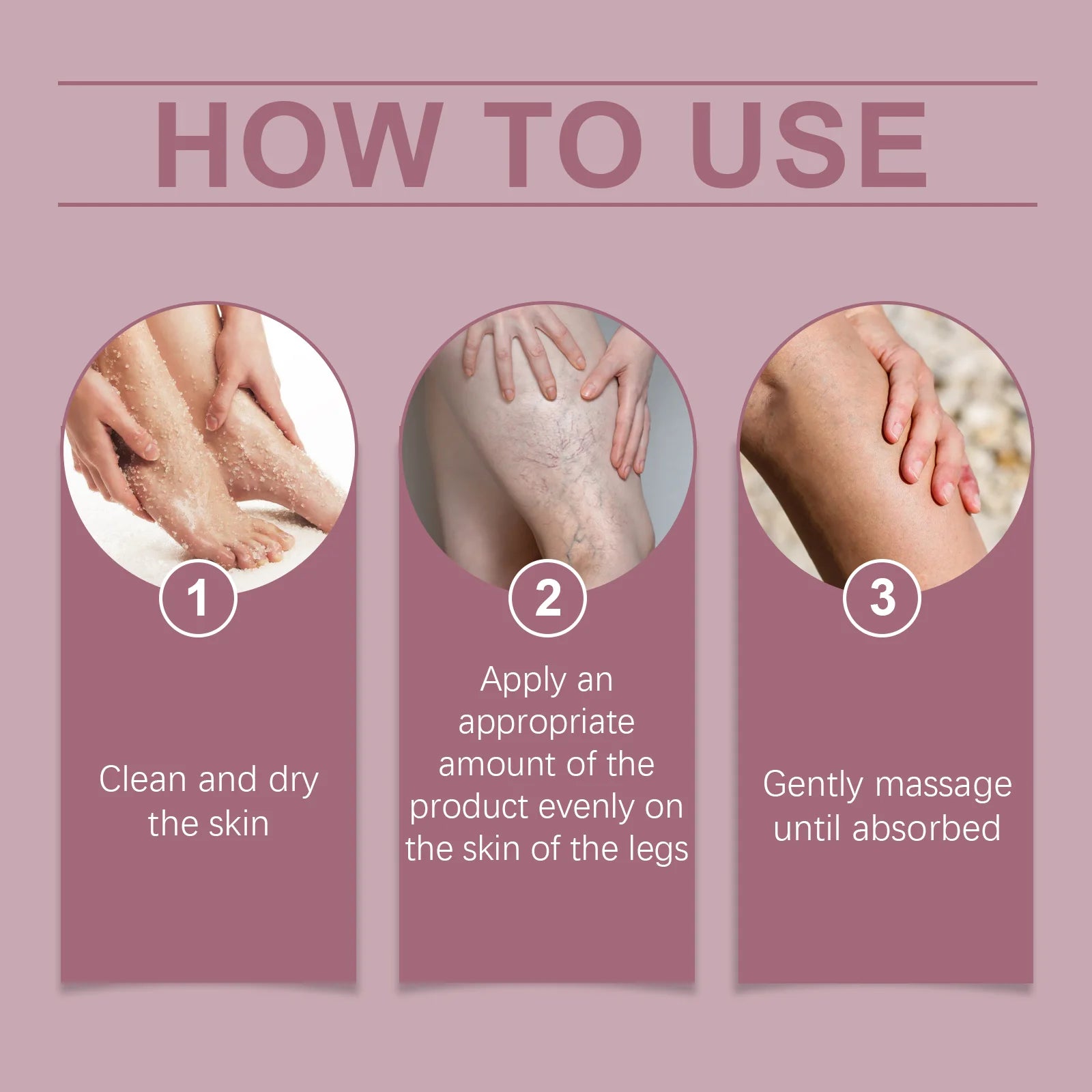 OUHOE Algen Salbe Varicose Vein Relief Cream Improve Venous Tension Accelerate Blood Circulation Deeply Moisturize The Skin Zpaxo