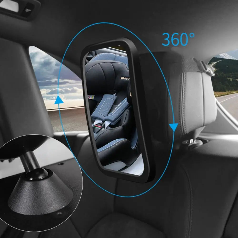 360 Rotation Baby Car Mirror Adjustable Wide Angle Rear View Zpaxo