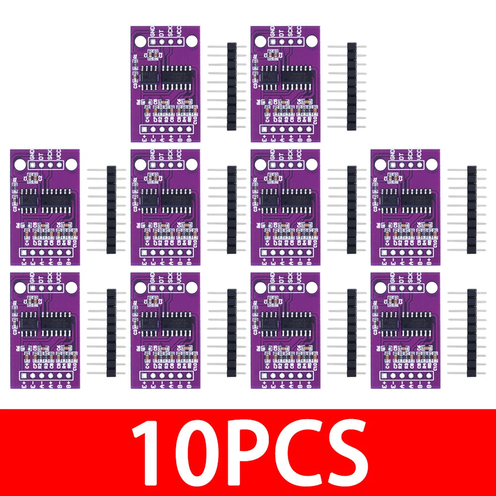 CS1238 24-Bit High-Precision ADC Module - Dual-Channel Load Cell Amplifier with Integrated TL431 Voltage Reference for Weighing Zpaxo 10PCS