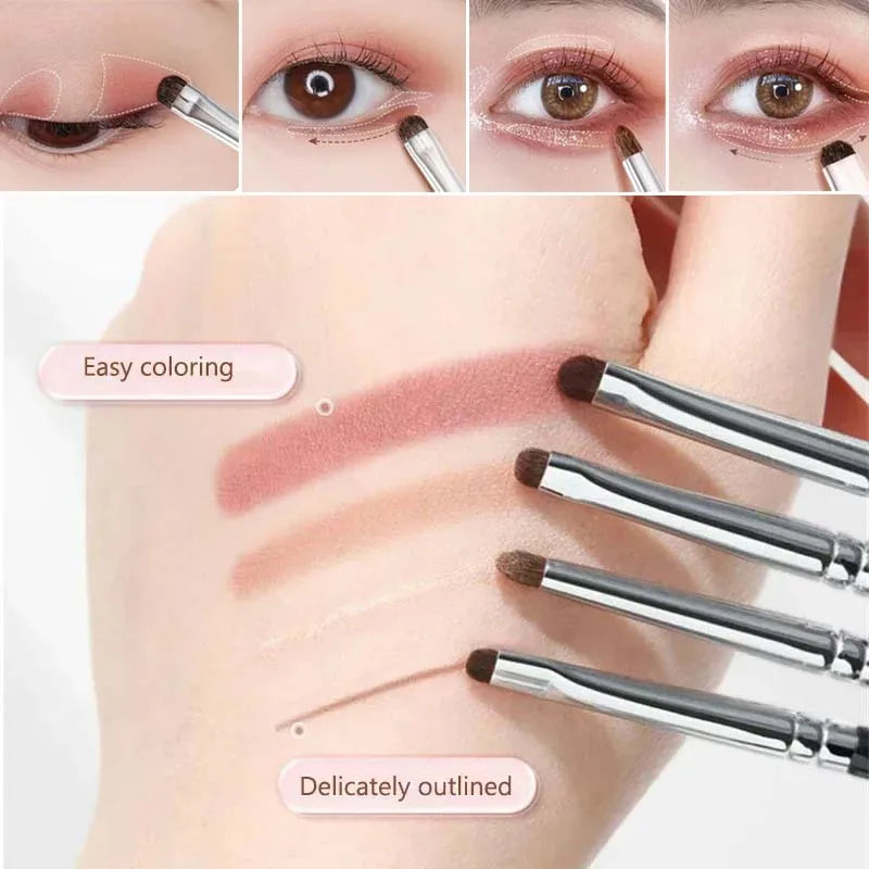 Small Angle Precise Detail Eyeshadow Brush Soft Horse Hair Eyelid
