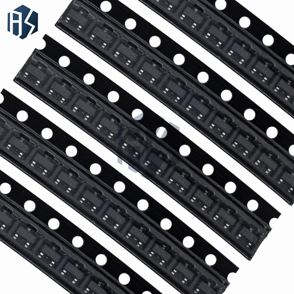10/50/100-Piece 2N7002/2N7002LT1G N-Channel Enhancement MOSFET - 60V 300mA SOT-23 Surface Mount Package Zpaxo