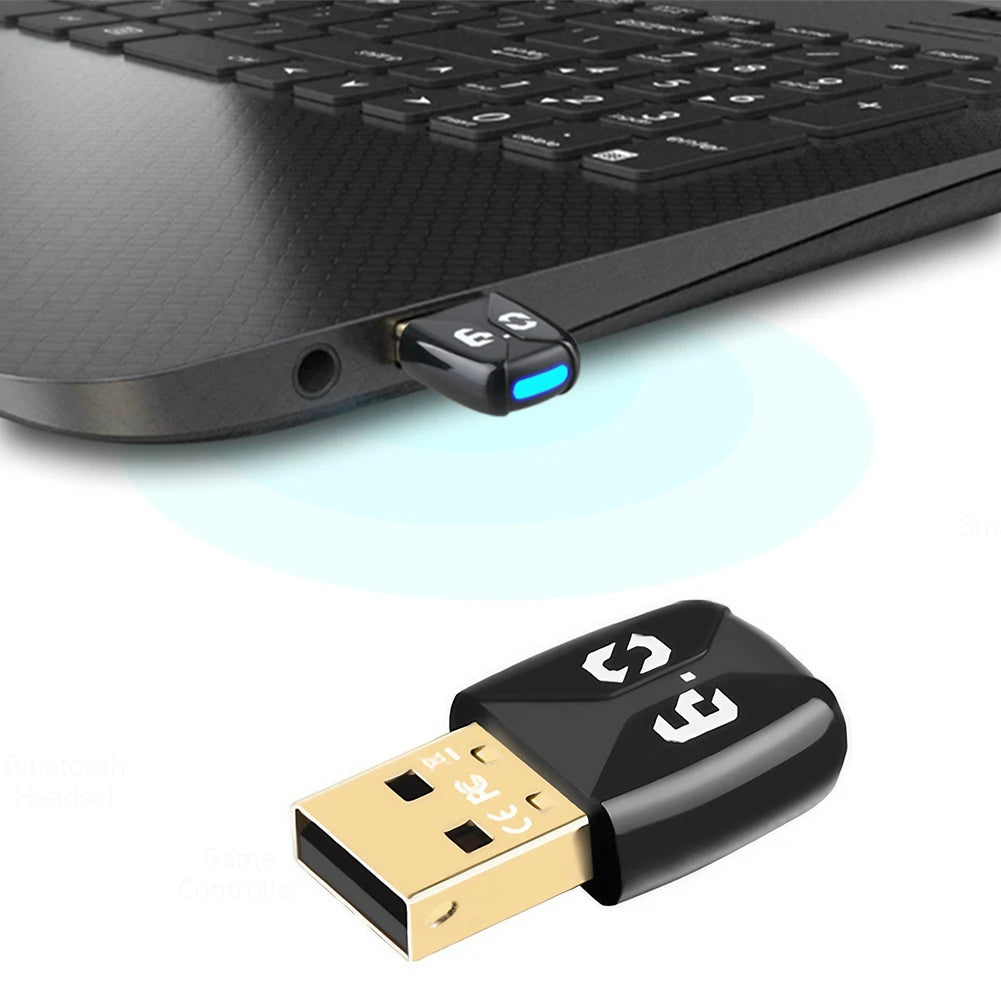BT 6 0 Adapter USB Dongle Plug Play Wireless Mouse Keyboard