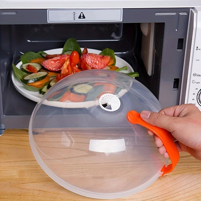 NEW Microwave Oil-proof Cover High Temperature Resistant Heating Cover Food Warming Cover with Steam Vent Fresh-keeping Cover Zpaxo