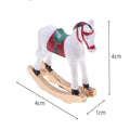 ▶1PCS 1/12 Dollhouse Miniature Trojans Model Toy Doll House Mini Christmas Decoration DIY Accessories Bedroom Scene Prop Zpaxo White
