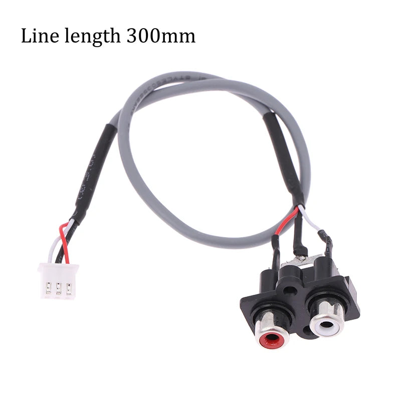 Length Audio Signal Cable 2 RCA XH2 3PIN Input Socket Extended Sound