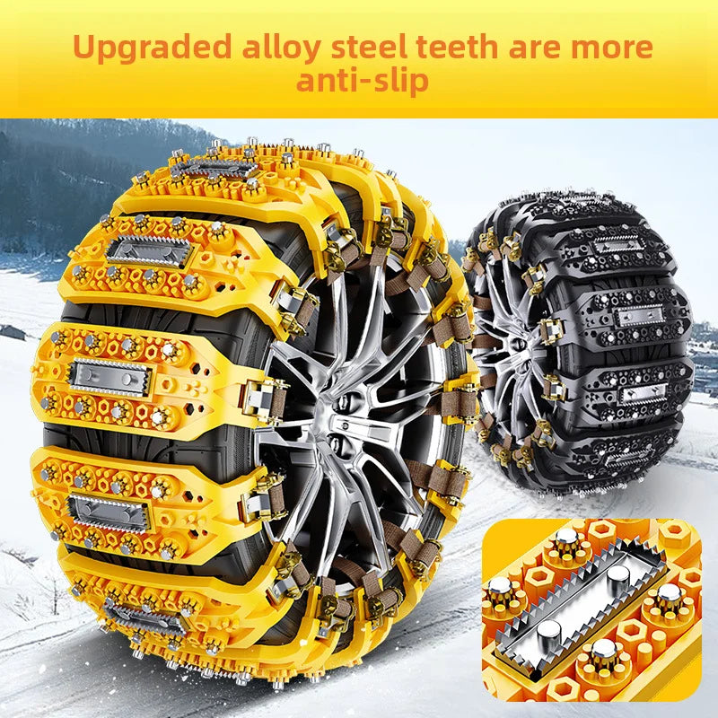 Heavy-Duty Snow Tire Chains – Universal SUV & Car Winter Traction