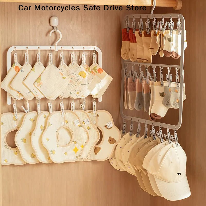 CMMulti-clip Sock Drying Rack Multi-functional Removable Space-saving